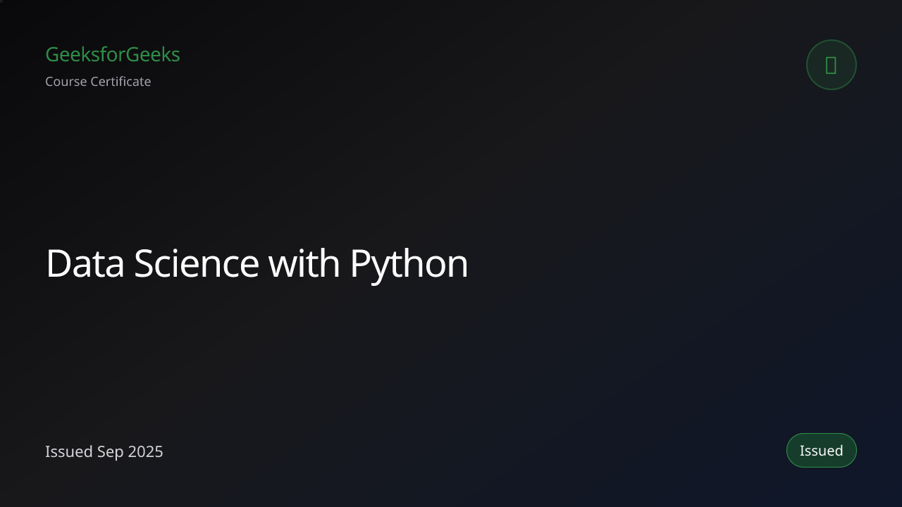 Data Science with Python preview